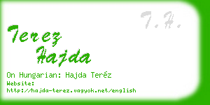 terez hajda business card
